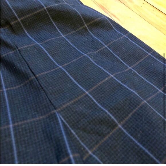 RAG & BONE The Simone High Rise Ankle Pant in
Navy Blue Check 6 - Picture 3 of 9